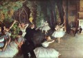 Ensayo en el escenario del bailarín de ballet impresionista Edgar Degas